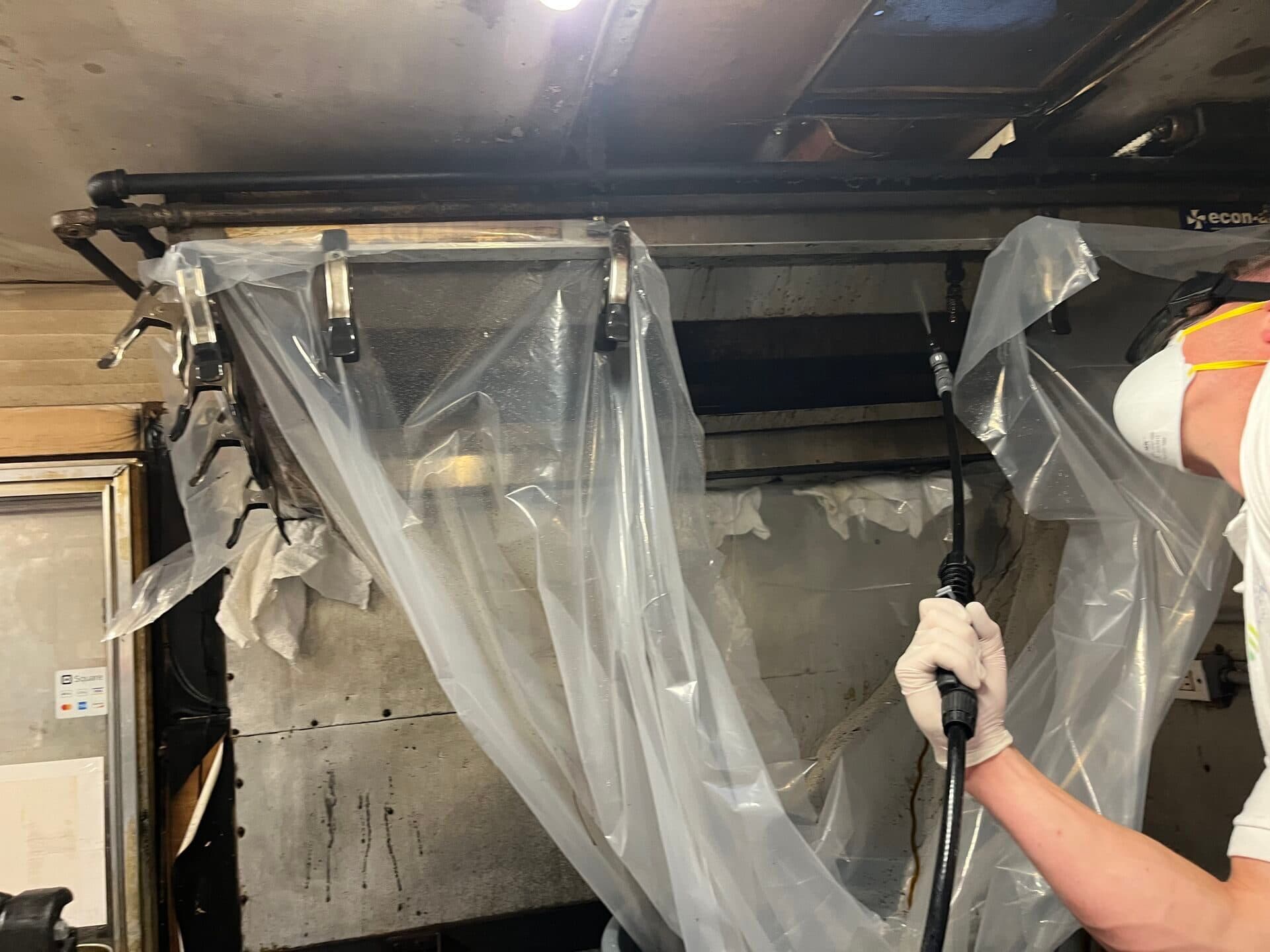 Walk-in cleaning